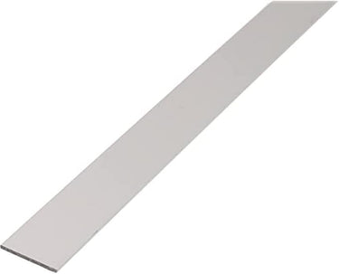 Alberts 473051 Perfil Lleno Plano | Aluminio, anodizado Plateado | 1000 x 40 x 3 mm